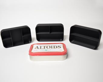 altoid tin cigarette case Altoids Tin Insert – Mini Cigarette 8-slot Organizer, Silver PLA