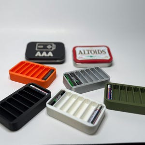 Portapilas para lata de Altoids - Organizador compacto de pilas AAA *Leer descripción*