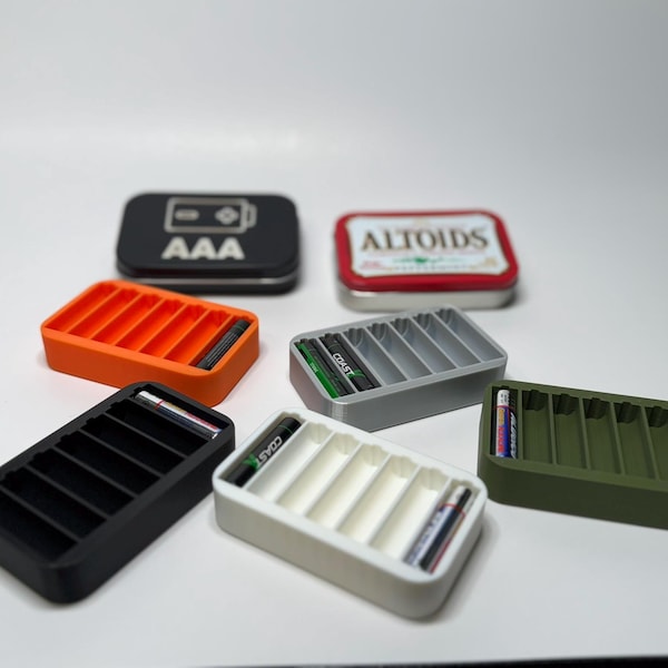 Support de pile pour boîte Altoids - Insert de rangement compact AAA *Lire la description*