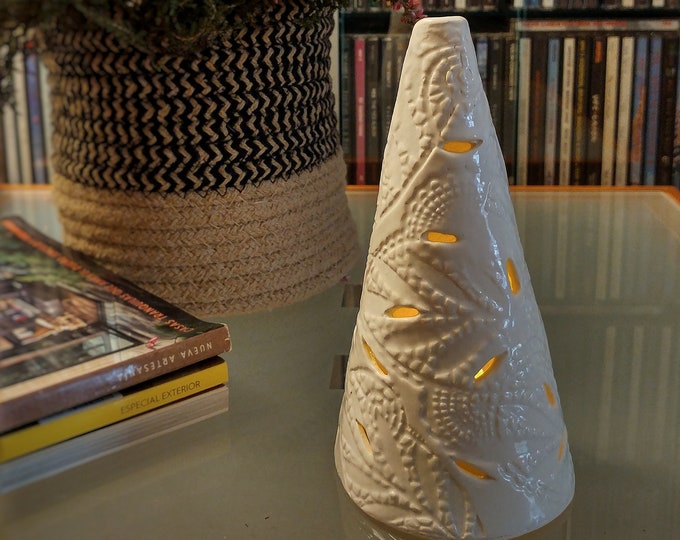 Vintage Ceramic Christmas Tree Candleholder, Tea Light Holder Etsy