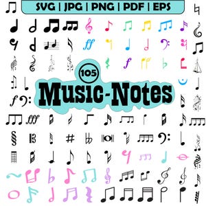 MUSIC NOTES SVG,Musical Notes Svg,Music Symbols Svg,Guitar Note Svg,Dancing Notes Svg,Music Notes Silhouette,Clipart,Cut Files,Vector, Png,