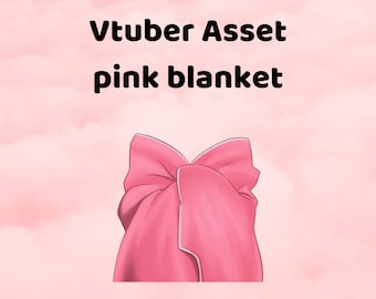 Vtuber Asset Pink Blanket PNG Download