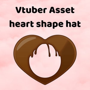 Vtuber Asset Heart Shape Hat PNG Download