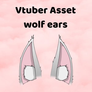 Vtuber Asset Wolf Ears PNG Download