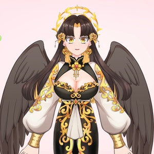 Ready To Use Premade Vtuber Model Live2d Fully designed & rigged Full Body