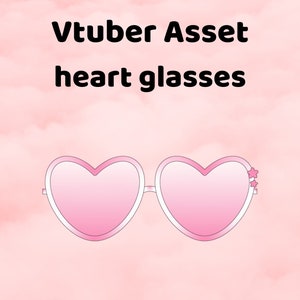 May include: Pink heart-shaped sunglasses with a gradient effect and small star embellishments on the side.