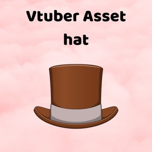 Vtuber Asset Brown Hat PNG Download