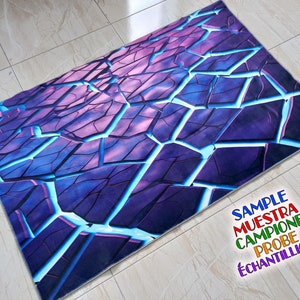 Balcony Runner Rug,cool Neon Pattern, Black and White, Shapes Design ...