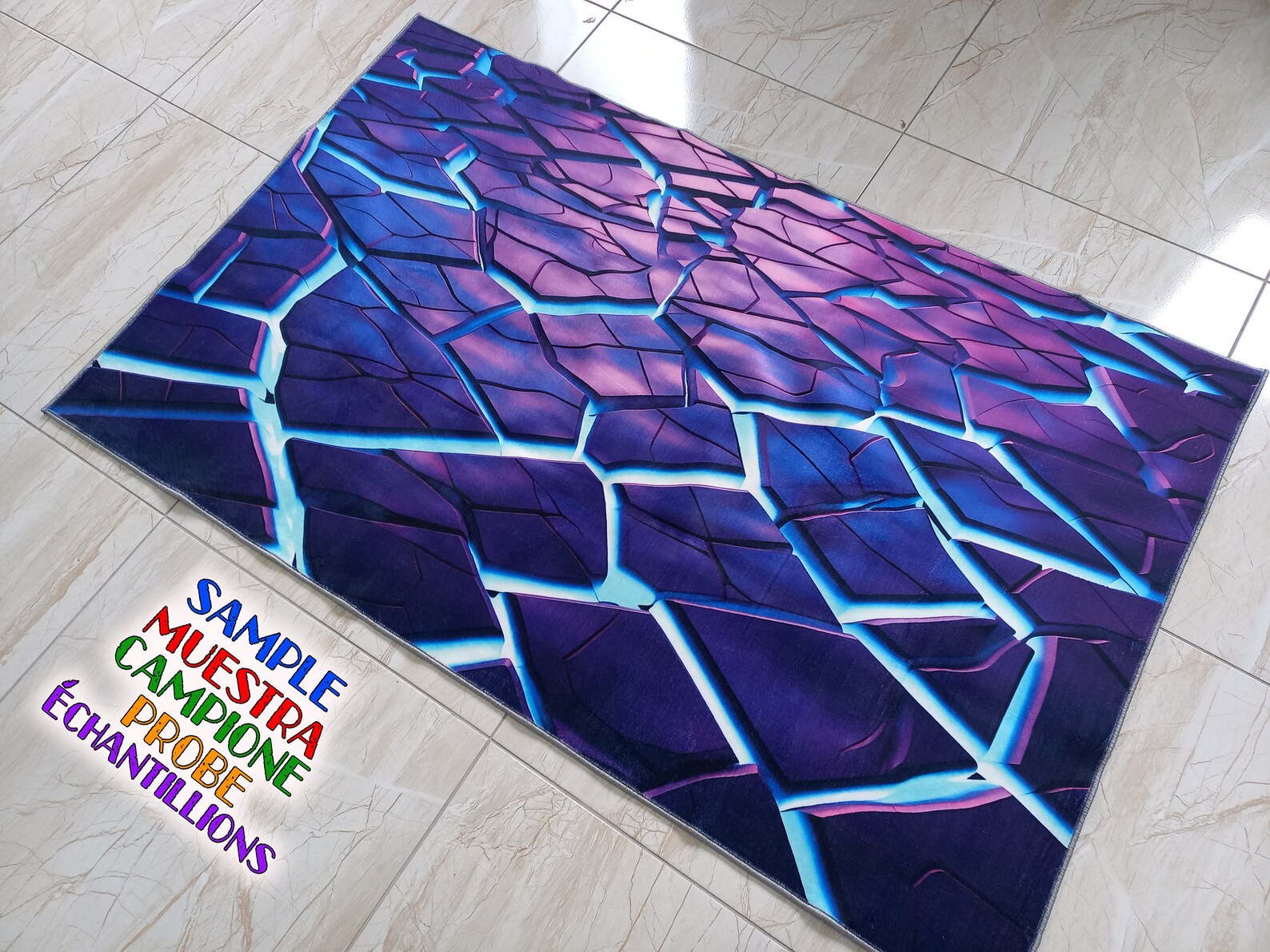 Neon Rug,cool Rug,gaming Illusion Rug, Espor Rug,neon Look Rug