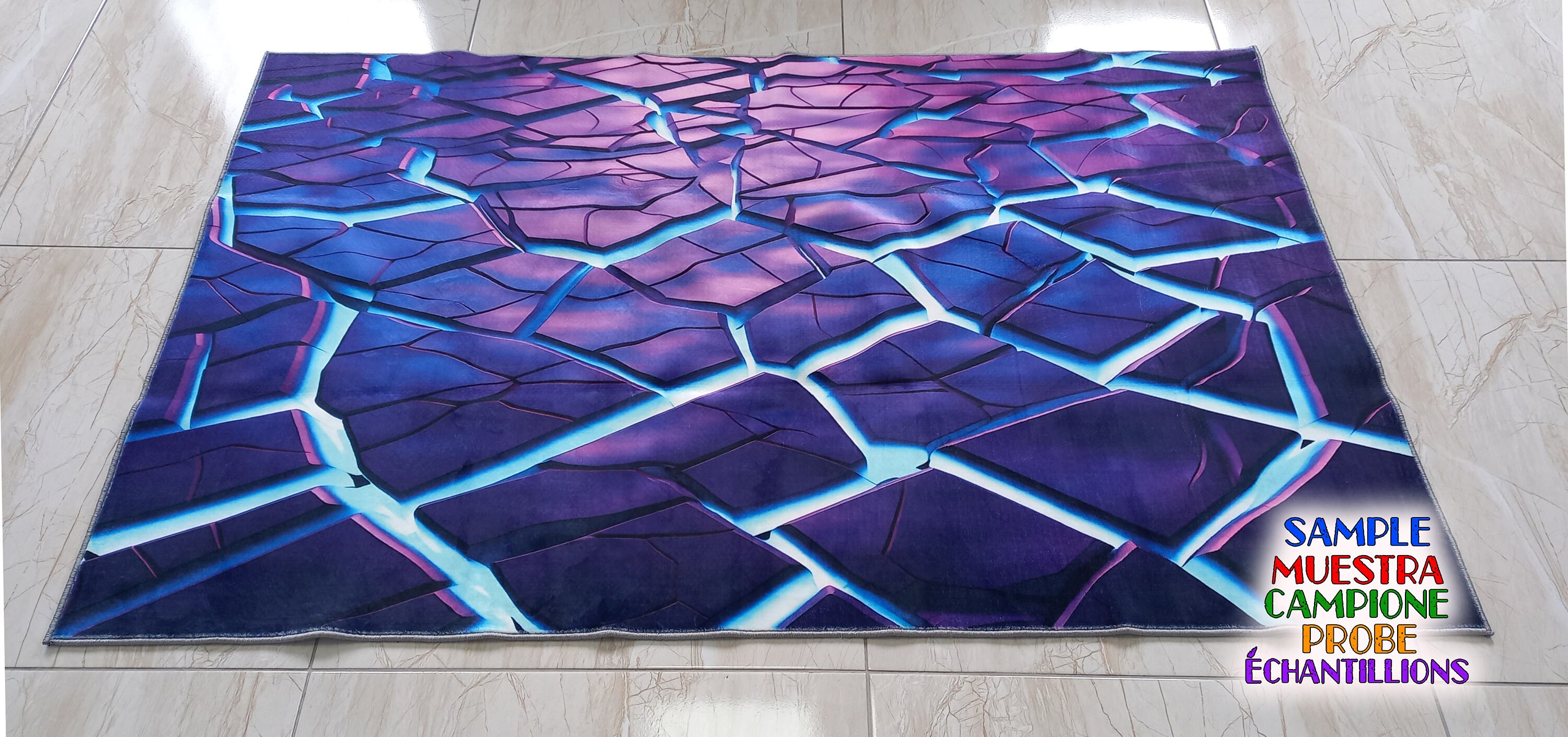 Neon Rug,cool Rug,gaming Illusion Rug, Espor Rug,neon Look Rug