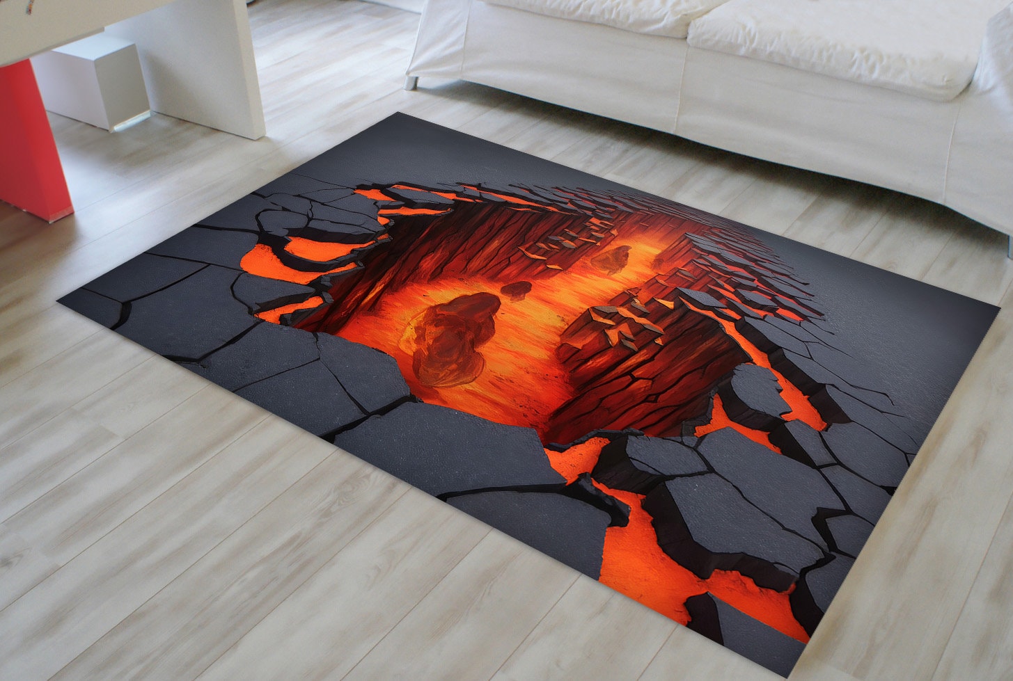3D Rug, Deep Hole Rug, 3D Huge Crack, Illusion Rug,optical Illusion Rug