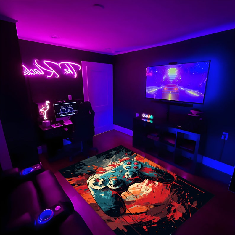 Gamer Rugcontroller Rugcool Ruggamebox Conterller Rug - Etsy