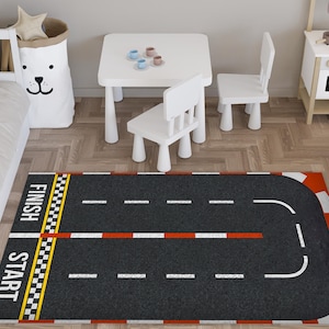 Race Track,Kids Play Rug,Race Track Rug,Start Line ,Finish Line,Long Dual Racetrack Rug,Hallway Rug,Racing Car,Game Room,Kids Rug,Cool Rug