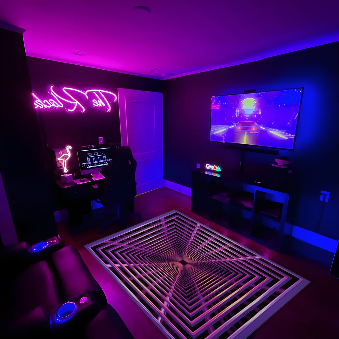 3D Vortex Rug,cool Rug,gaming Illusion Rug, for Living Room Rug,area