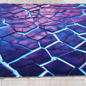 Balcony Runner Rug,cool Neon Pattern, Black and White, Shapes Design ...