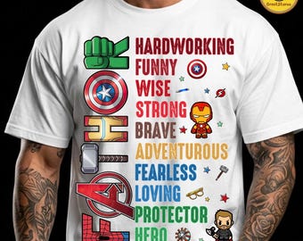 Superhero Father's Day Png, Father Hardworking Png, Best Dad Ever Png, Fatherhood Png, Dad Life Png, Dad Shirt Design, Gift For Father