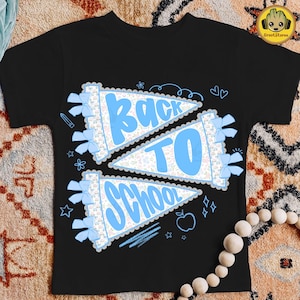 Preppy Back to School PNG, School Coquette Grandmillenial Bow PNG, Preppy Teacher PNG, School Spirit Teacher Shirt PNG, Pennant Flag PNG