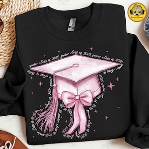Pink Senior 2025 PNG, Retro Graduation PNG, Class of 2025 png, Senior Coquette Bow Png, Senior 2025 Family Png, Senior Mom Png, Digital File