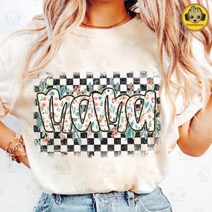 Preppy Floral Mama Png, Retro Checkered Mama Png, Boho Mama Coquette Bow Png, Mama Groovy Shirt Png, Preepy Mom Png, Gift For Mama Png