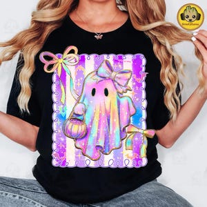Preppy Halloween Ghost Png, Cute Neon Boo Ghost Coquette Png, Floral Spooky Season Png, Girly Halloween Shirt Design, Spooky Pumpkin Png