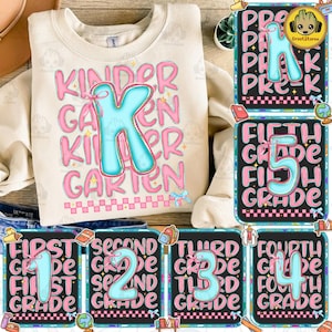 Preppy Back to School PNG Bundle, Teacher Coquette First Day of School Shirt Design, Girly Pink Bow Png, Pre-k 1st/2nd/3rd/4th Grade