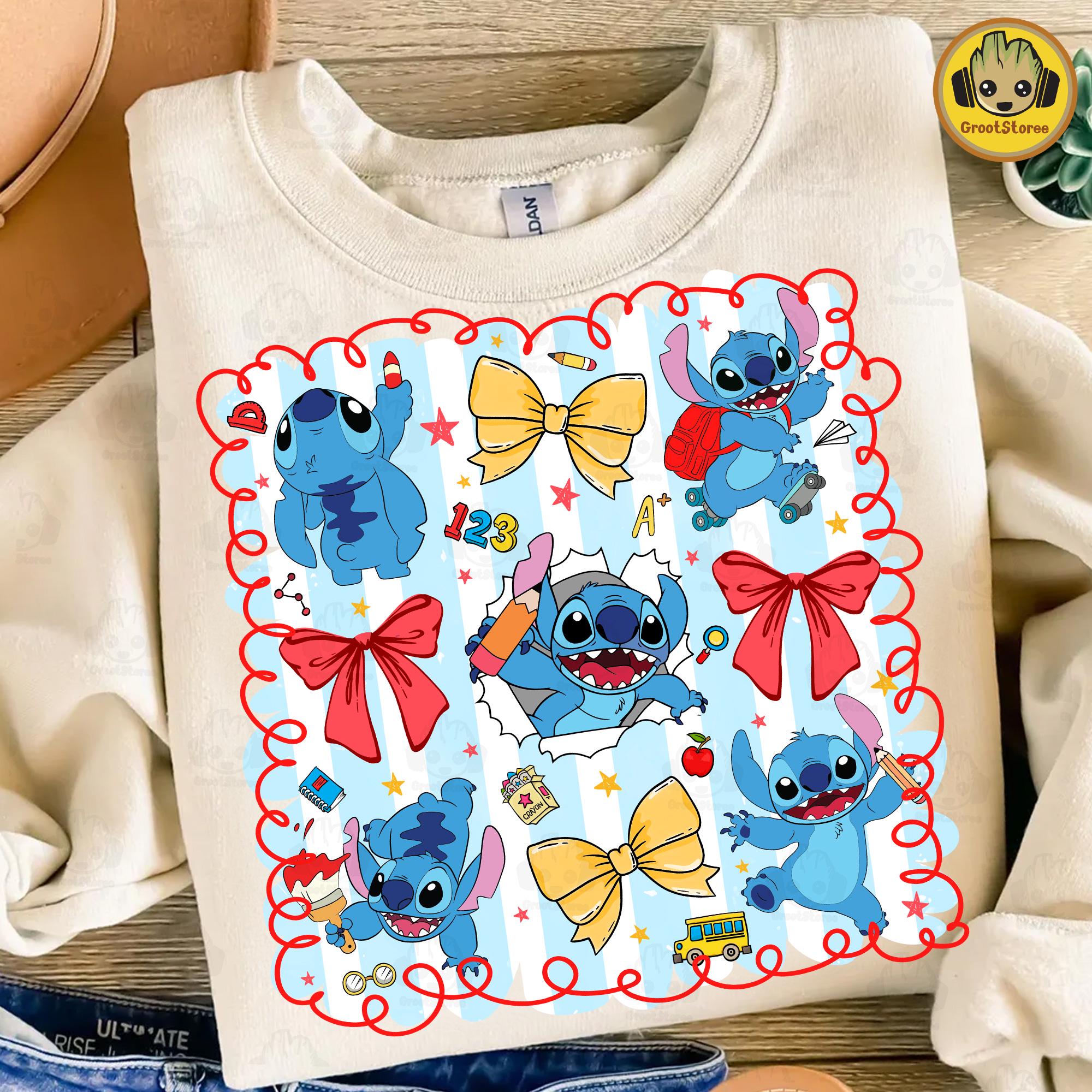 Trendy Cartoon Back To School Png, Lustige Kinder Back To School Png, Blauer Alien Charakter Png, Retro Jungen Mädchen Erster Schultag Png