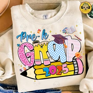Preppy Pre-K Grad Png, Pre-K Graduation Png, Pre-K Graduate 2025 Png, Graduation 2025 Design, Preschool Graduation Png, Pre K png
