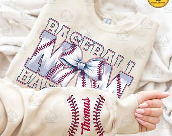 Personalized Baseball Png, Baseball Mom Shirt With Jersey Number Png, Custom Baseball Shirt Png, Baseball Mama Png, Custom Baseball Mom