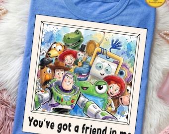 You’ve Got a Friend in Me Png, Toy Movie Characters PNG, The Age of Toys is Over Png, Watercolor Toy Friends Clipart, Story Shirt Design