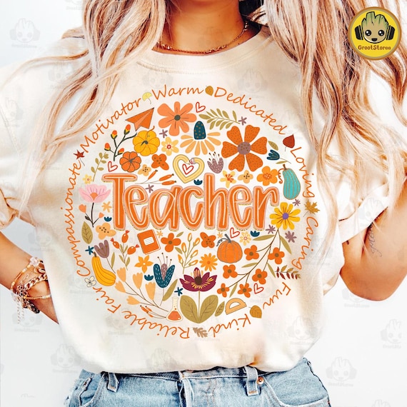 Retro Fall Coquette Teacher Png, Preppy Teacher Autumn Png, Back To School Png, Teacher Appreciation Gift, Trendy Fall Pumpkin Teacher Png