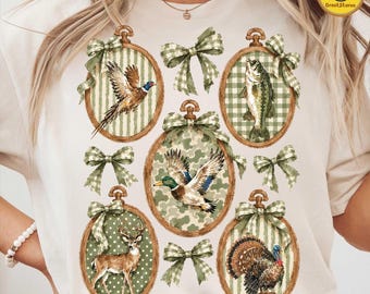 Hunting Season PNG, Vintage Glitter Camo Design, Deer & Turkey Hunter Graphic, Girly Kids Hunting Shirt PNG, Trendy Outdoor Digital Download
