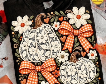 Thankful Thanksgiving Pumpkin PNG, Leopard Gingham Lace Design, Trendy Fall Autumn Graphic, Thanksgiving Sublimation Shirt, Digital Download