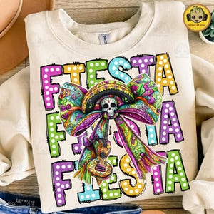 Let’s Fiesta Png, Cinco De Mayo Coquette Bow Png, Mexico Tequila Png, Mexican Hat Png, Mexican Party, Sugar skull Png, Festival 2025 Png