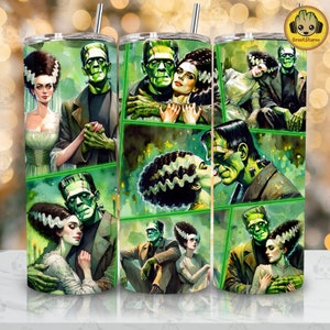 Couple Hallowee Couple 20oz Skinny Tumbler Png Design, Halloween Friend 20oz Tumbler Png, Halloween Png, Digital Download