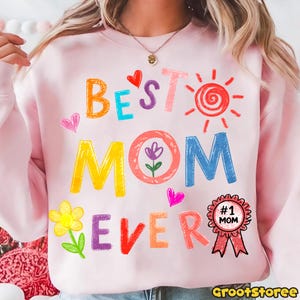 Funny Best Mom Ever Png, Mom Club Png, Cute Mama Png, Vintage Mother Png, Mother's Day Gift Png, Trendy Mom Png, Cool Mom Life Png image 3