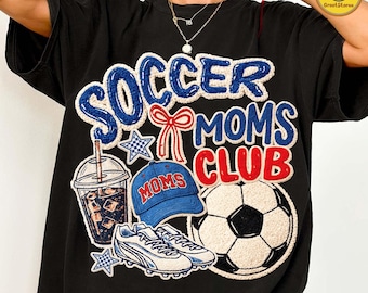 Soccer Mama PNG, Soccer Mom Club Design, Faux Chenille Soccer PNG, Football Latch Hook Style, Baller Mom Game Day, Digital File