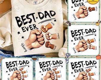 Conjunto de golpes de puño personalizados (PNG), manos de papá e hijo (PNG), golpes de puño para bebé, niño pequeño, papá, Día del Padre (PNG), Cuatro de Julio (PNG)