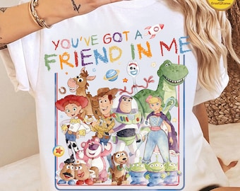 Watercolor Cartoon Toy And Friends Character Png, You've Got A Friend In Me Png, Trendy Boy Design Png, Watercolor Cartoon Toy Friends Png