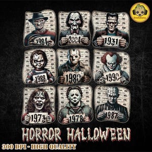 Horrorfilm Png, Movie Killer Png, Gruseliger Halloween Png, Horror Freund Png, Halloween Vibes Png, Retro Halloween Png, digitaler Download