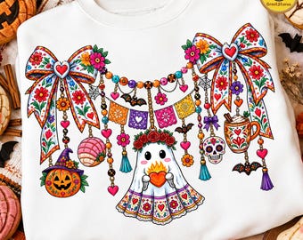 Mexican Conchas Charm PNG, Espooky Vibes Halloween Ghost Design, Spooky Pan Dulce PNG, Funny Pantasmas Conchas, Halloween Digital Download