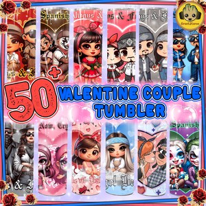 50+ Chicano My Spanish Girl Couple Cholo Couple 20oz Tumbler Wrap Bundle, Chola Couple 20oz Tumbler Wrap, Digital Download