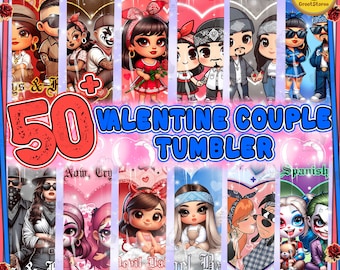50+ Chicano My Spanish Girl Couple Cholo Couple 20oz Tumbler Wrap Bundle, Chola Couple 20oz Tumbler Wrap, Digital Download