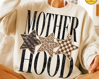 Motherhood Football PNG, Camo Checkered Game Day Design, Touchdown Sports Mom Graphic, Distressed Football Shirt Sublimation, Fall PNG