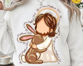 Brush Stroke Jesus Png, Easter Shirt Png, Easter Sublimation Design, Jesus Easter Png, He Is Risen Png, Easter Bible Verse, Digital File
