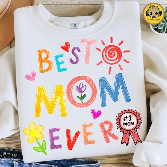 Funny Best Mom Ever Png, Mom Club Png, Cute Mama Png, Vintage Mother Png, Mother's Day Gift Png, Trendy Mom Png, Cool Mom Life Png