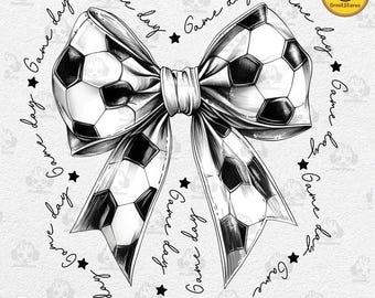 Retro Soccer Game Day Png, Coquette Bow Png, Soccer Mom Png, Game Day Png, Soccer Lovers Png, Soccer Season Png, Sports Png, Digital File