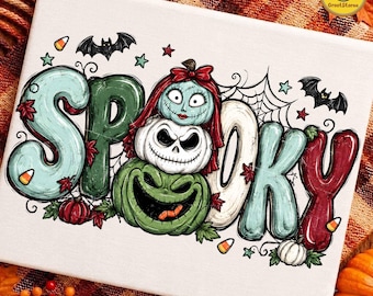 Coquette Nightmare Halloween PNG, Spooky Retro Characters PNG, Horror Halloween Design, Retro Spooky Shirt Graphic, Digital Download