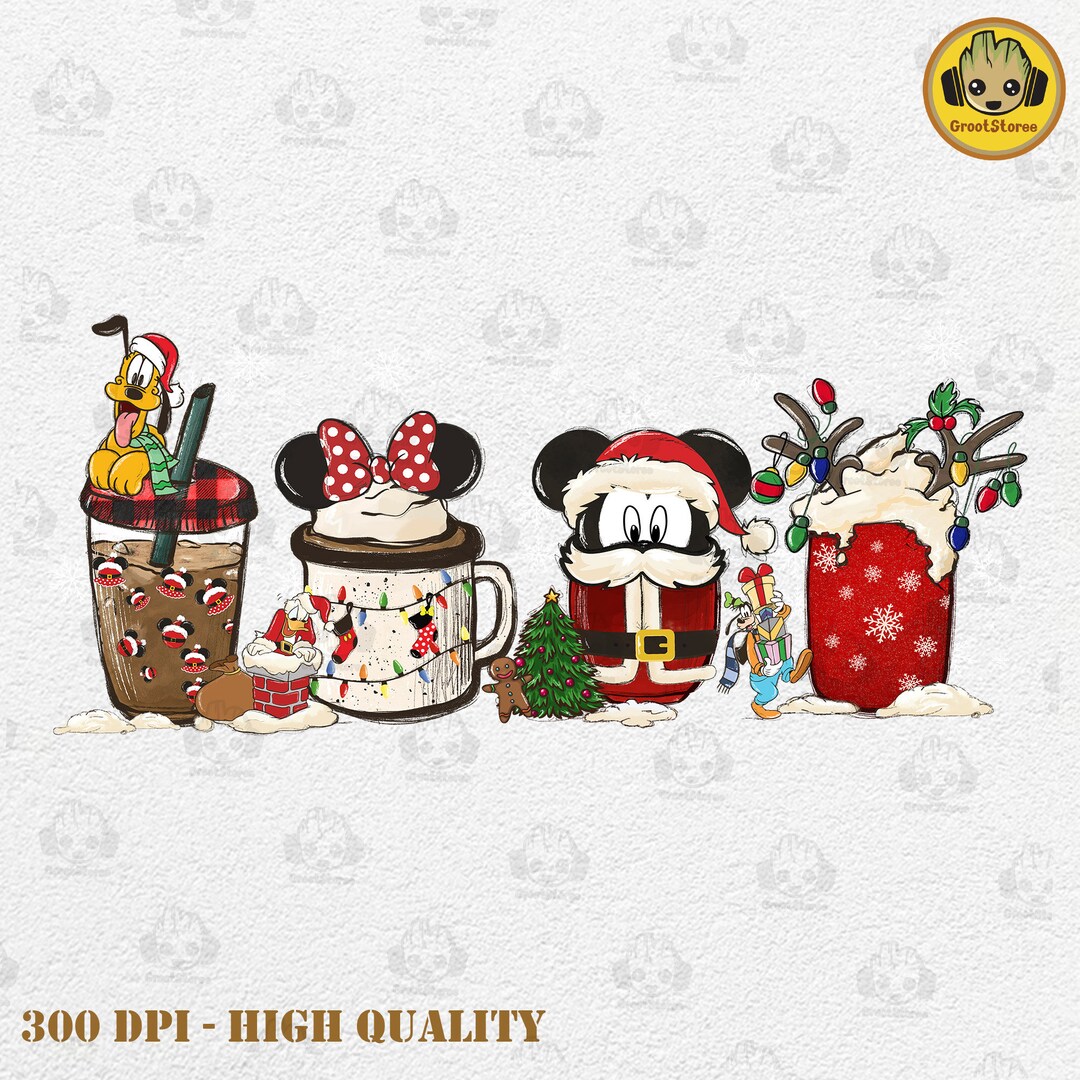 Christmas Cartoon Coffee Latte Png, Christmas Coffee Png, Coffee Lattee ...