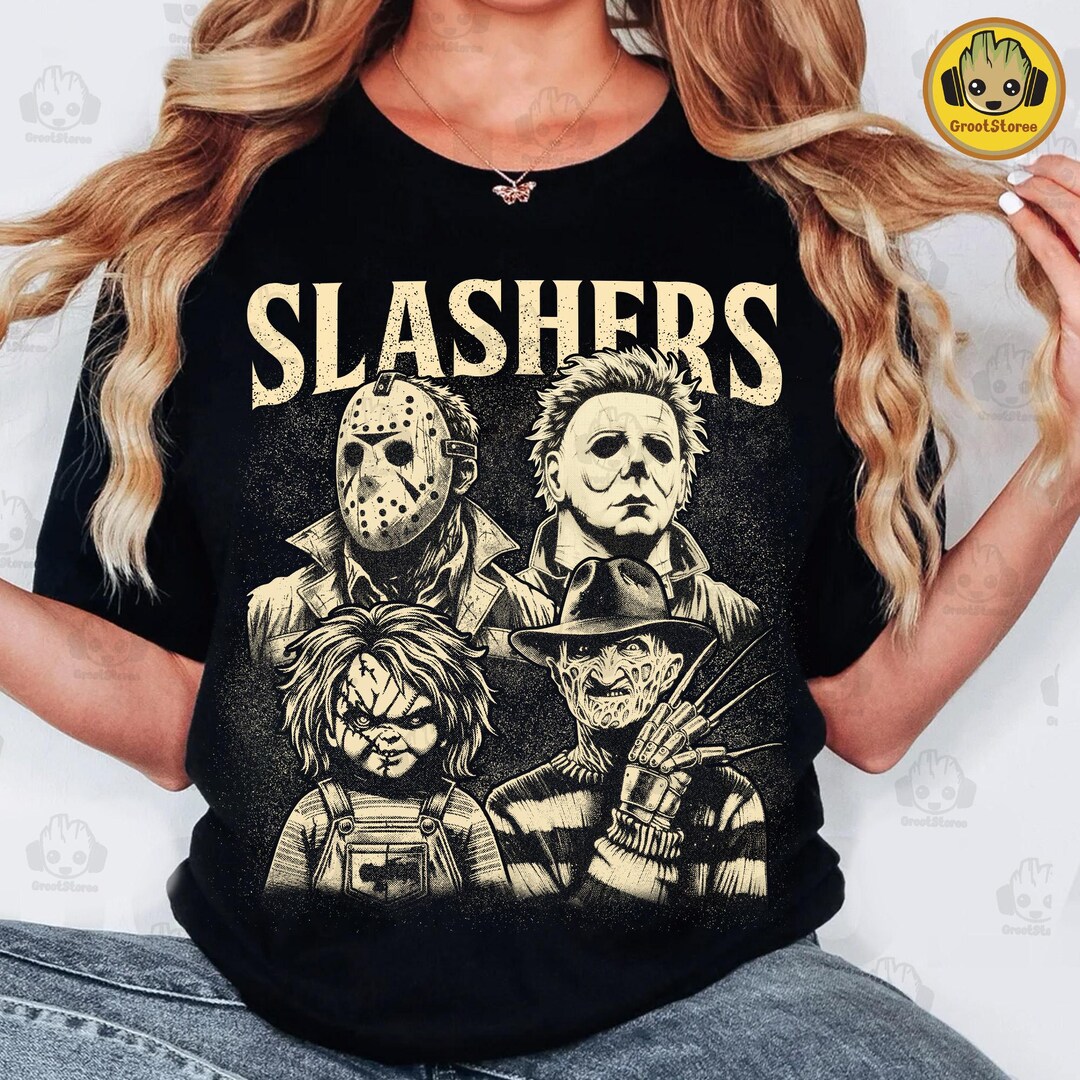 Retro Slashes Retro Slashers Halloween Png, Killer Halloween Sublimation, Horror ...