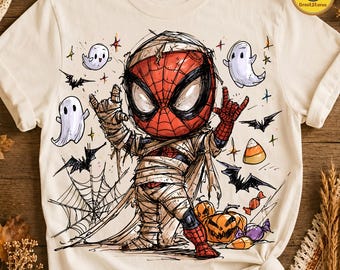 Spider Boy Skeleton Halloween PNG, Retro Checker Skeleton Shirt Design, Boys Spooky Season PNG, Kids Halloween Sublimation, Skeleton Cap